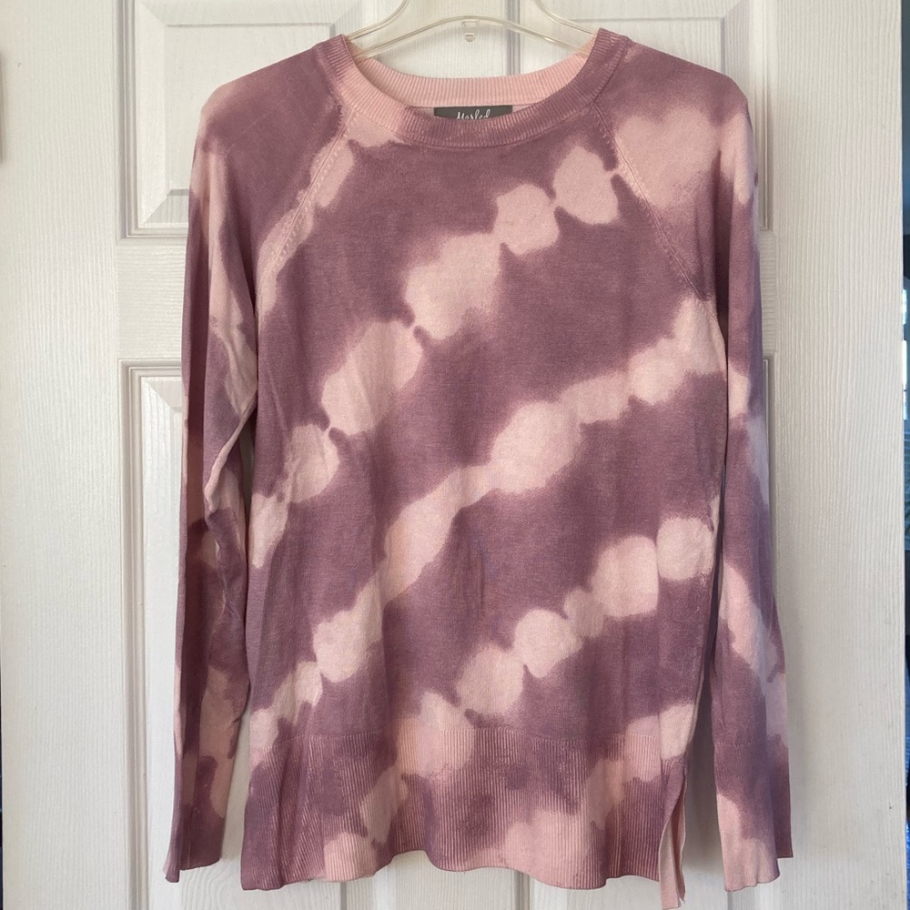 Marled Tie Dye Pink Sweater